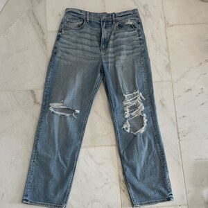 American Eagle Outfitters Blue Ripped Boyfriend Jeans NWT